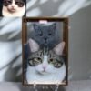 Handmade 3D Custom Pet Painting From Photo, Custom Pet Portraits, Custom Cat/Dog Portrait,3D Acrylic Glass Painting, Pet Remembrance Gifts CherishFurStudio