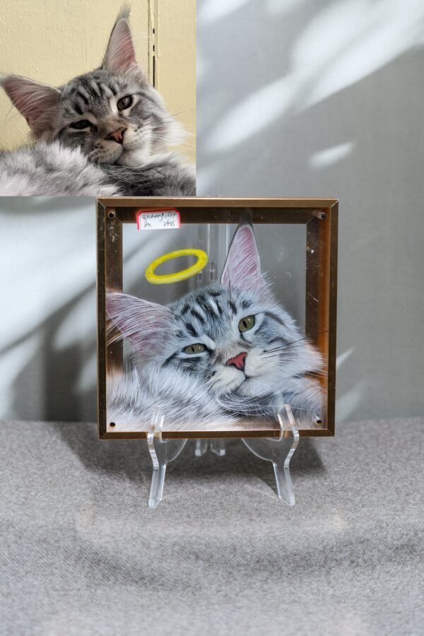Handmade 3D Custom Pet Painting From Photo, Custom Pet Portraits, Custom Cat/Dog Portrait,3D Acrylic Glass Painting, Pet Remembrance Gifts CherishFurStudio
