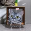 Handmade 3D Custom Pet Painting From Photo, Custom Pet Portraits, Custom Cat/Dog Portrait,3D Acrylic Glass Painting, Pet Remembrance Gifts CherishFurStudio